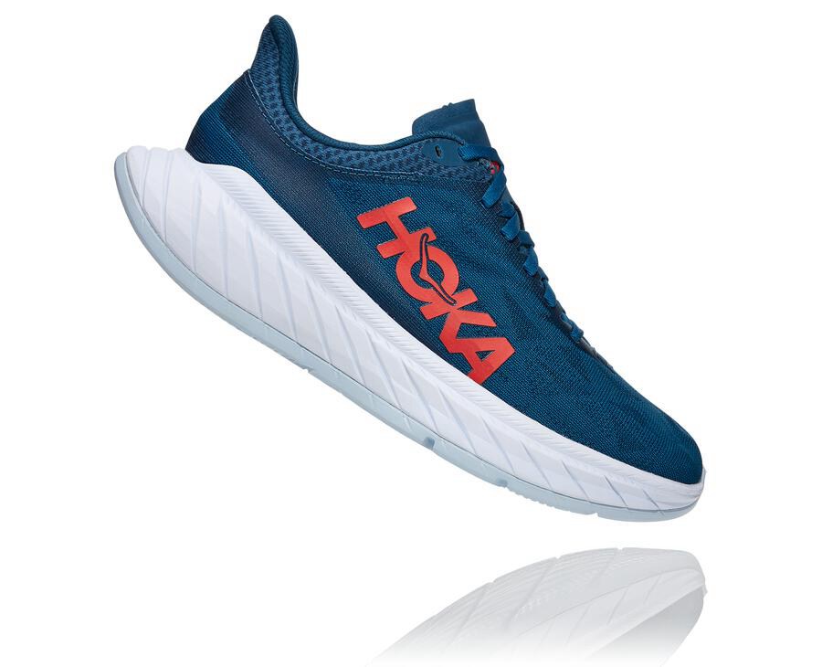 Tenis Hoka One One Feminino Azul Marinho/Branco - Carbon X 2 - 869-PIYODL